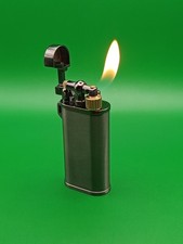 Accendino da pipa a gas nero stile vintage in metallo