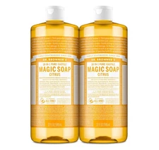 Dr. Bronner's Pure-Castile Liquid Soap - Citrus (2 x 32 oz bottle)