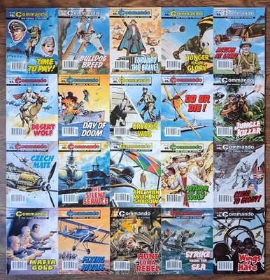Commando Comics Job Lot Bundle x 20 (52G)