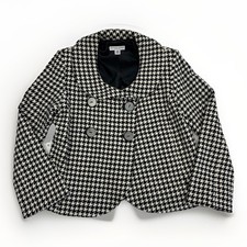 Vintage Pendleton 10P Double Breasted Wool Jacket Houndstooth Y2K Old Money