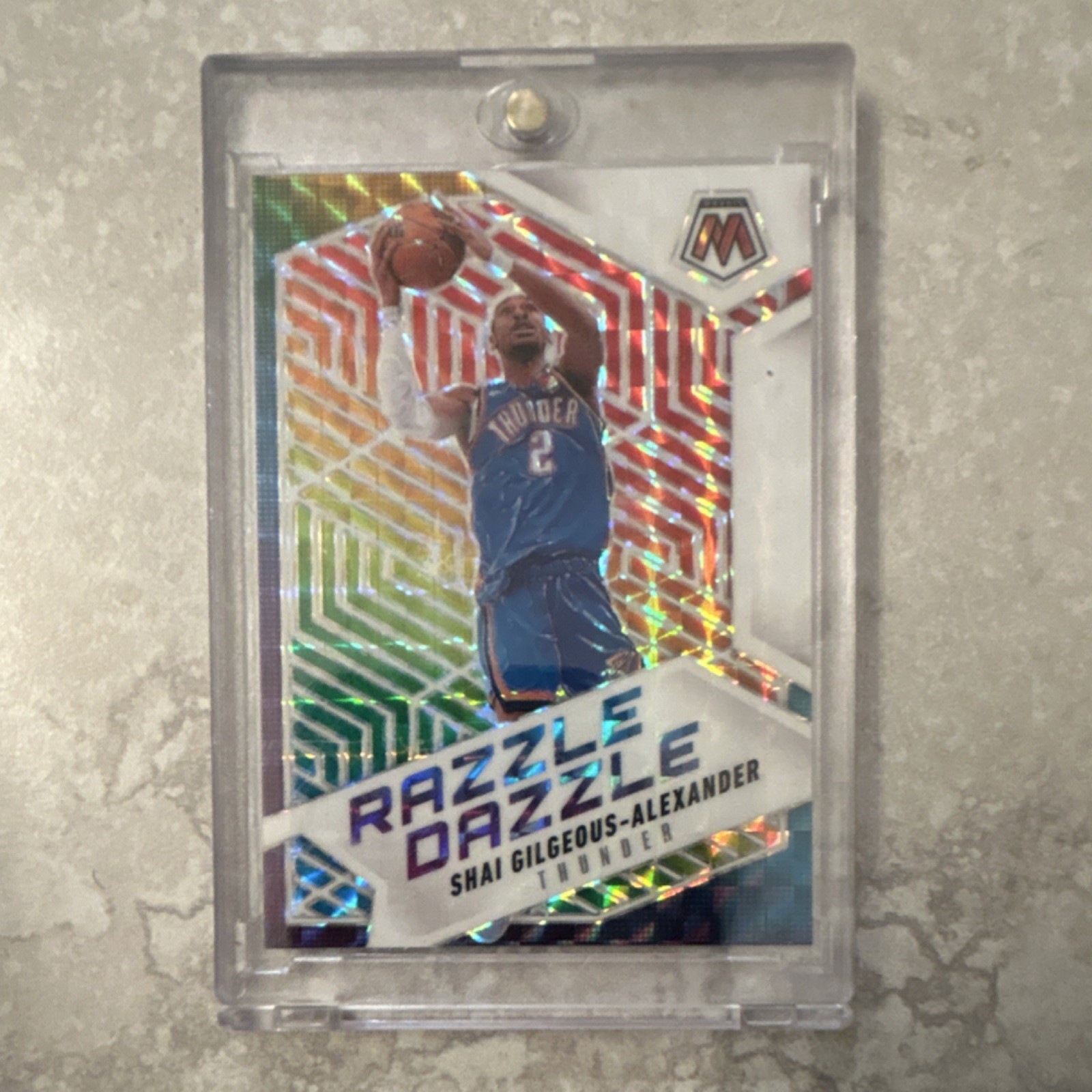 Panini 2024-25 Mosaic Razzle Dazzle Shai Gilgeous-Alexander #9 Thunder Insert