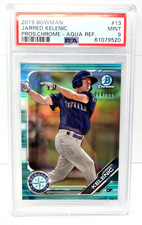 2019 Pros Chrome AQUA REFRACTOR JARRED KELENIC Baseball Card /125 PSA 9 MINT