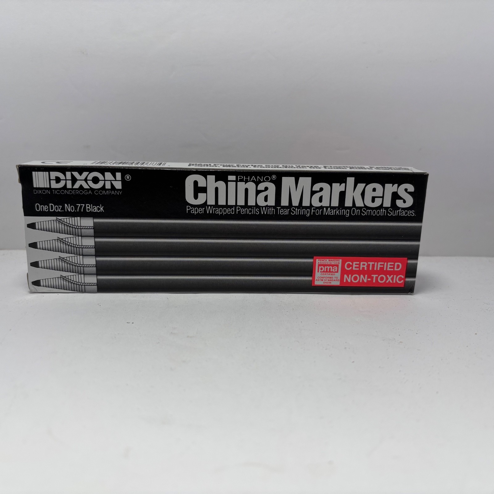 S Dixon Black No. 77 One Dozen 12 Pencils