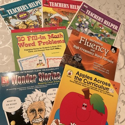 7 K-4 Teacher Activity Books , Classroom Skill Builders , Homeschooling