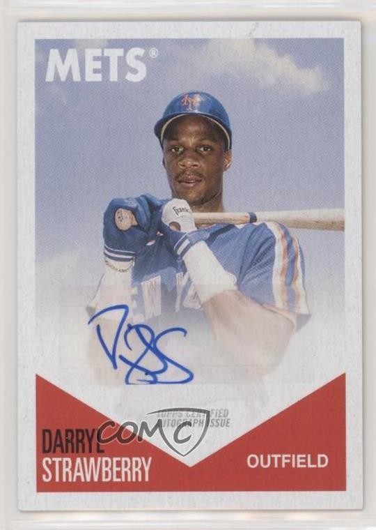 2018-19 Topps 582 Montgomery Club Set 1 Auto Darryl Strawberry #25-A Auto 5m1