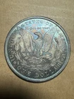 1885-O Morgan Silver Dollar $1 Tidy House Massive Electric Blue Dual Side Toner