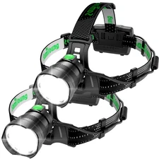 2PCS Bright LED Headlamp High Lumens Induction Function, 7 Modes Long Lasting...