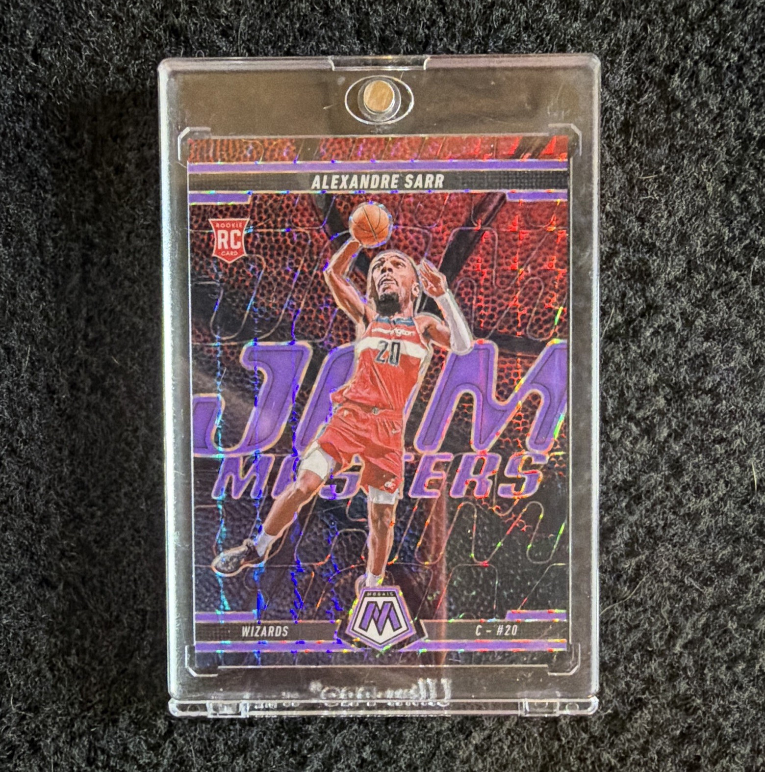 2024-25 Panini Mosaic Jam Masters Alexandre Sarr RC #20 Purple Prizm 154/175