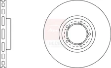 2x Brake Discs Pair Vented fits FORD TRANSIT 2.0 Front 91 to 00 270mm Set New