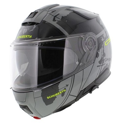 Schuberth C5 Globe Modular Motorcycle Helmet - Gloss Grey Black