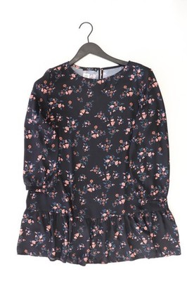 Mohito Langarmkleid Regular Kleid für Damen Gr. 38, M mit Blumenmuster schwarz
