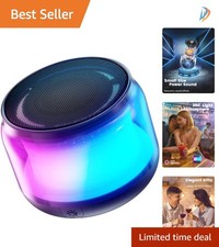 Portable Bluetooth Speaker with Colorful Lights - Perfect Gift for Kids Teens