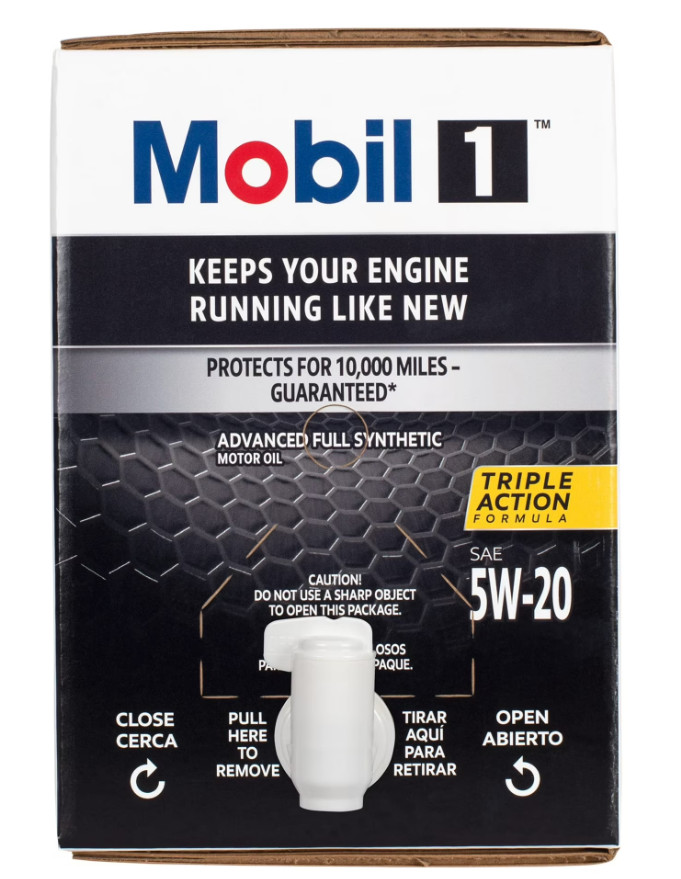 Mobil 1 Advanced Full Synthetic 5W-20 Motor Oil, Extends Eng