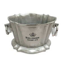 GREAT BOLLINGER CHAMP 1872 ICE BUCKET WINE COOLER CAST ALUMINUM CHAMPAGNE SILVER