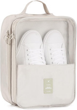 Travel Shoe Bag Holds 3 Pair of Shoes, Shoe Storage Pouch for Travel and Daily