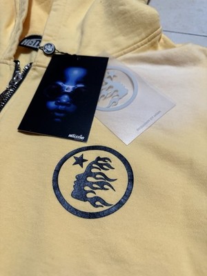NEW Hellstar Sports YELLOW Zip Up Hoodie Authentic NFC TAG Size