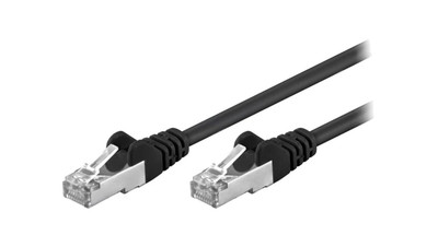 F/UTP5-CCA-300BK Patch cord F/UTP 5e linka CCA PVC czarny 30m 26AWG
