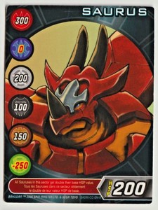 BAKUGAN SAURUS HSP200 METAL TRADING CARD BATTLE BRAWLERS 2006 SEGA EXC+++!!! | eBay