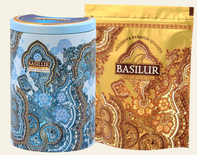 BASILUR PURE CEYLON BLACK TEA ORIENTAL COLLECTION 100g TIN CADDY, FLAVOURS