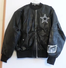 BRAND NEW! Jeff Hamilton Cowboys Reversible Leather Jacket-LARGE-BLACK