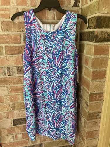 LULU B Size L Sleeveless Dress UPF +50 Bright Floral NEW With Tags Summer Spring