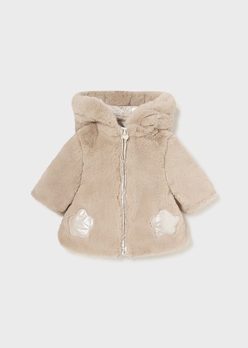 MAYORAL BABY GOLD QUILTED NATURAL REVERSIBLE COAT - baby 4-6 months - BRAND NEW - Picture 13 of 15