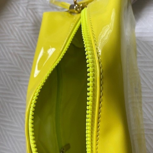 JEFFREE STAR Chartreuse Accessory Makeup Bag in Neon Yellow NEW - Picture 7 of 7