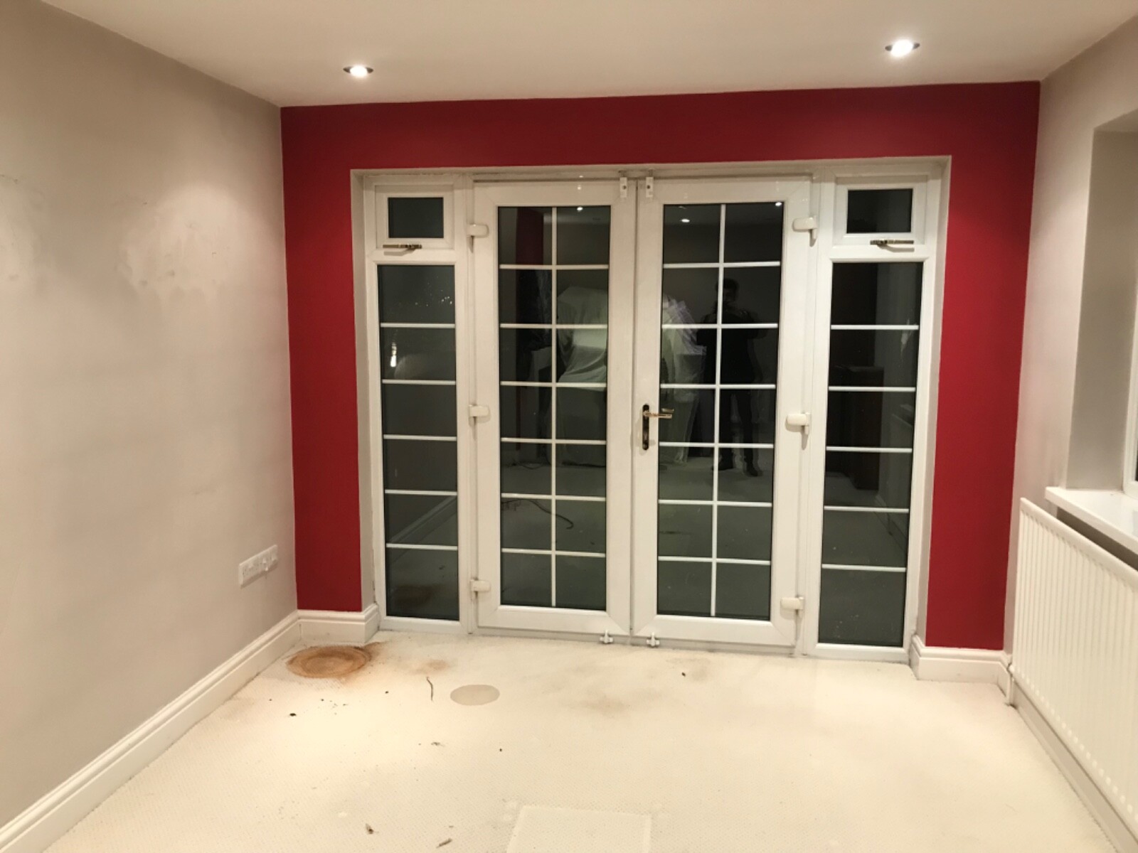 FRENCH DOORS WITH SIDELIGHTS WHITE UPVC EXTERNAL PVCU EXTERIOR DOUBLE
