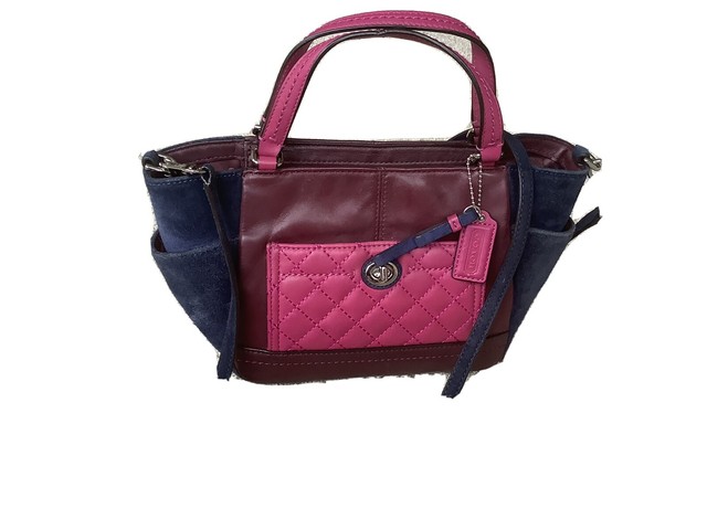 COACH Multi Colored Leather Shoulder Crossbody Handbag Purse F1320-F49865 | eBay