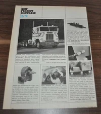1978 White Freightliner Truck Ad Article Kendall Motor Oil