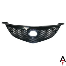 Black Grille W Emblem Provision Holes For 2004-2006 Mazda 3 Sedan 4-door