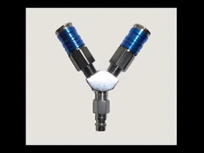 Hookah Diving 2 diver Air "Y" with safety clips USA seller Gator Gill LLC