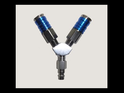 Hookah Diving 2 diver Air ''Y'' with safety clips USA seller Gator Gill LLC