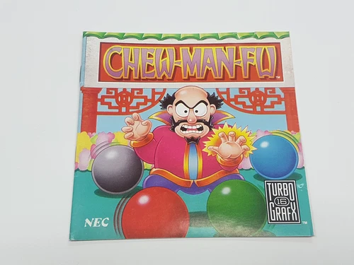 Chew-Man-Fu *FRENCH* Canada Authentic Original TurboGrafx-16 NEC Manual Only