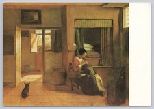 Postcard Pieter De Hooch Rijksmuseum Amsterdam (A Mother's Duties) Painting
