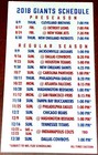 Eli Manning #10 New York Giants NFL QB auto autograph signed football SCHEDULE ! — photo 3