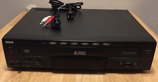 RCA 5 Disc CD Player Carousel Changer Tested Working No Remote Model RP-8065