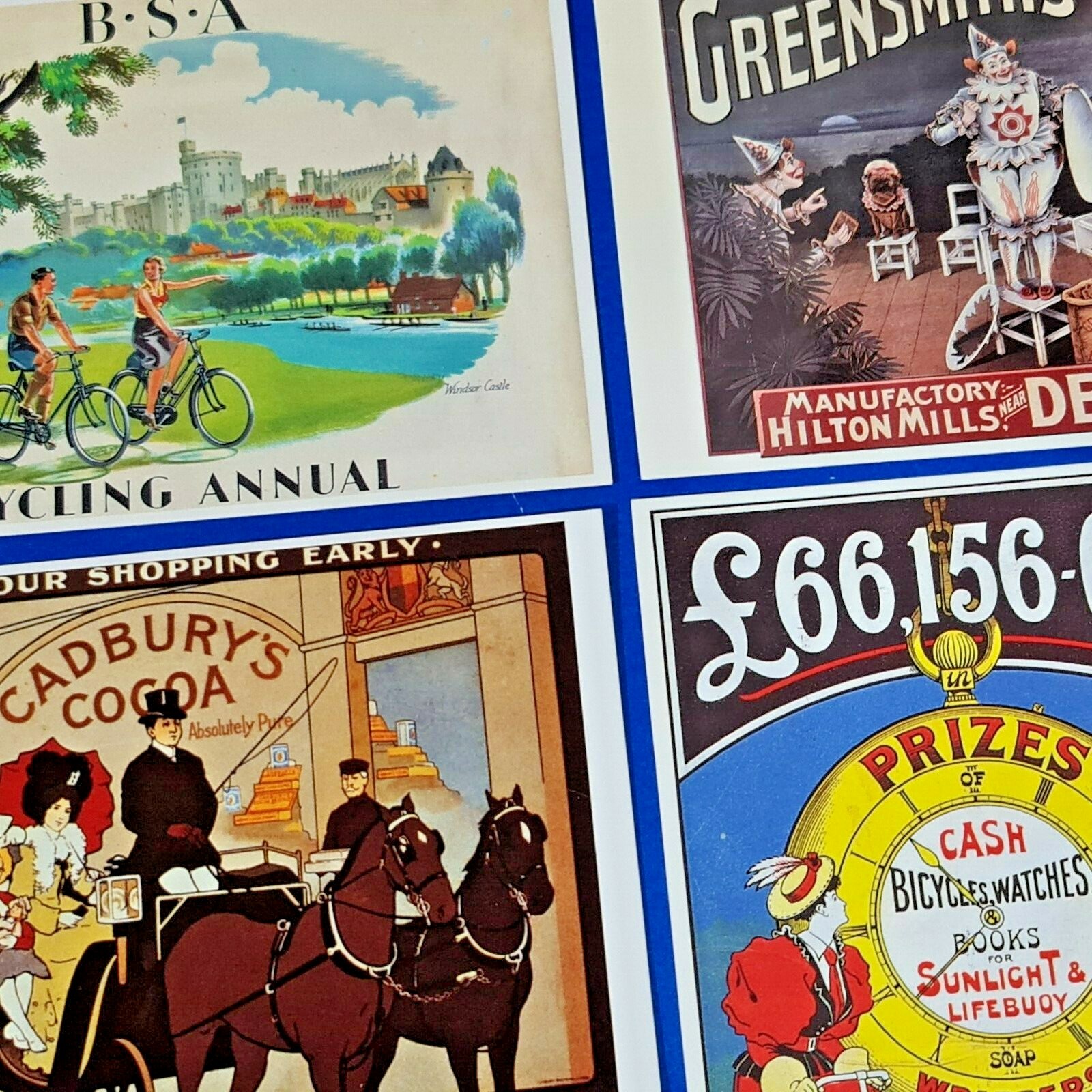Thumbnail - Sammlung Von 4 Werbe Plakat Postkarten Von Mayfair Karten Von London
