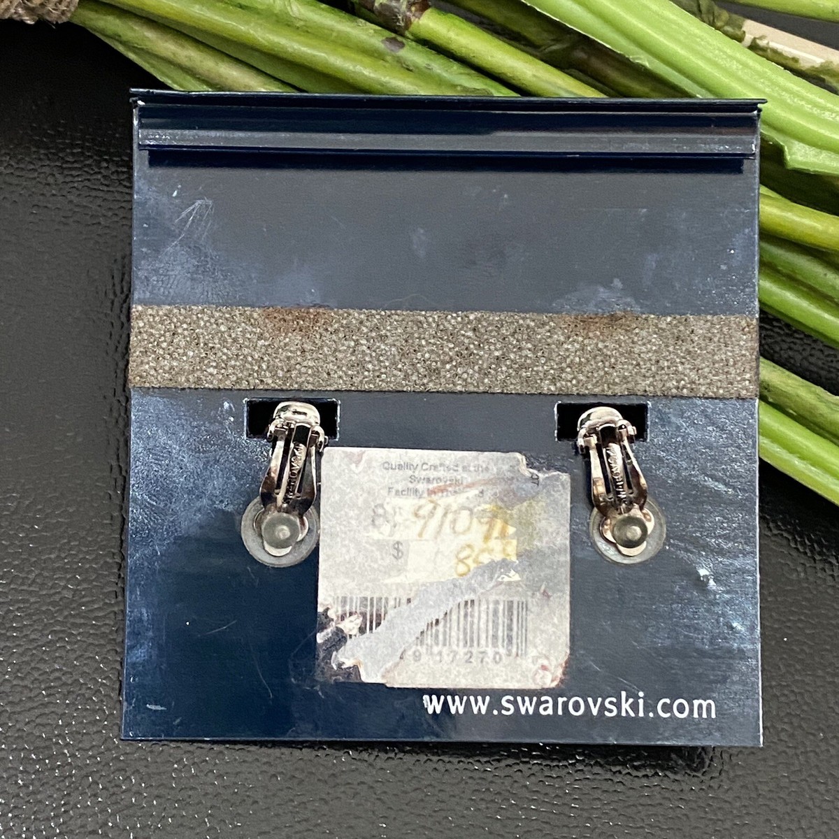 Vintage SWAROVSKI 910919 Domination Ruthenium Plated Blue Real