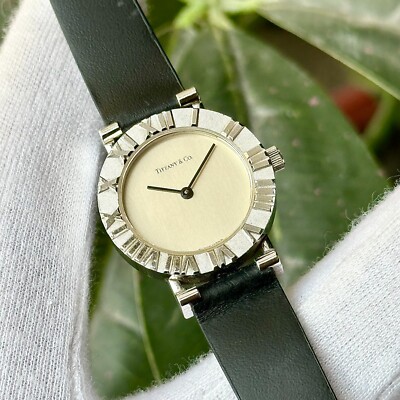 Vintage Tiffany & Co Atlas Quartz Sterling 925 Women Watch L Vintage Tiffany & Co Atlas Quartz Sterling 925 Women Watch L