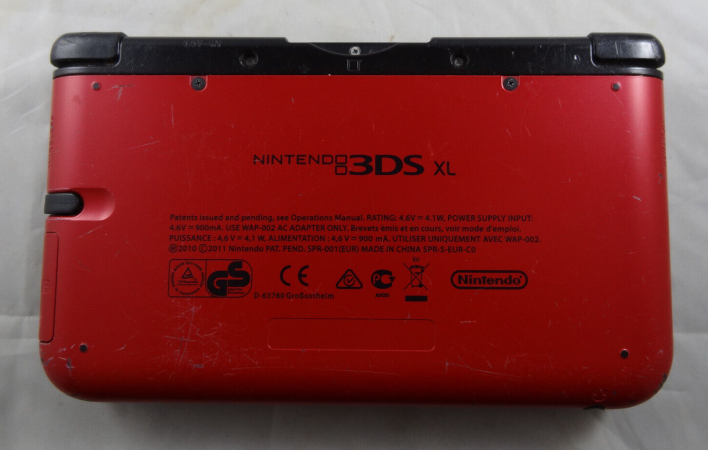 Nintendo Red 3DS XL CHARGER INCLUDED eBay
