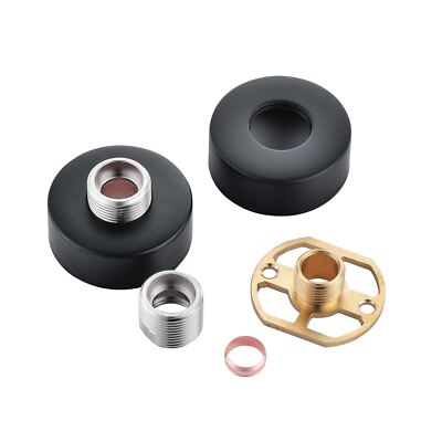 Mischbatterie Halterung Set Easy Fix Bad Dusche Thermostat Schwarz Messing ENKI P14
