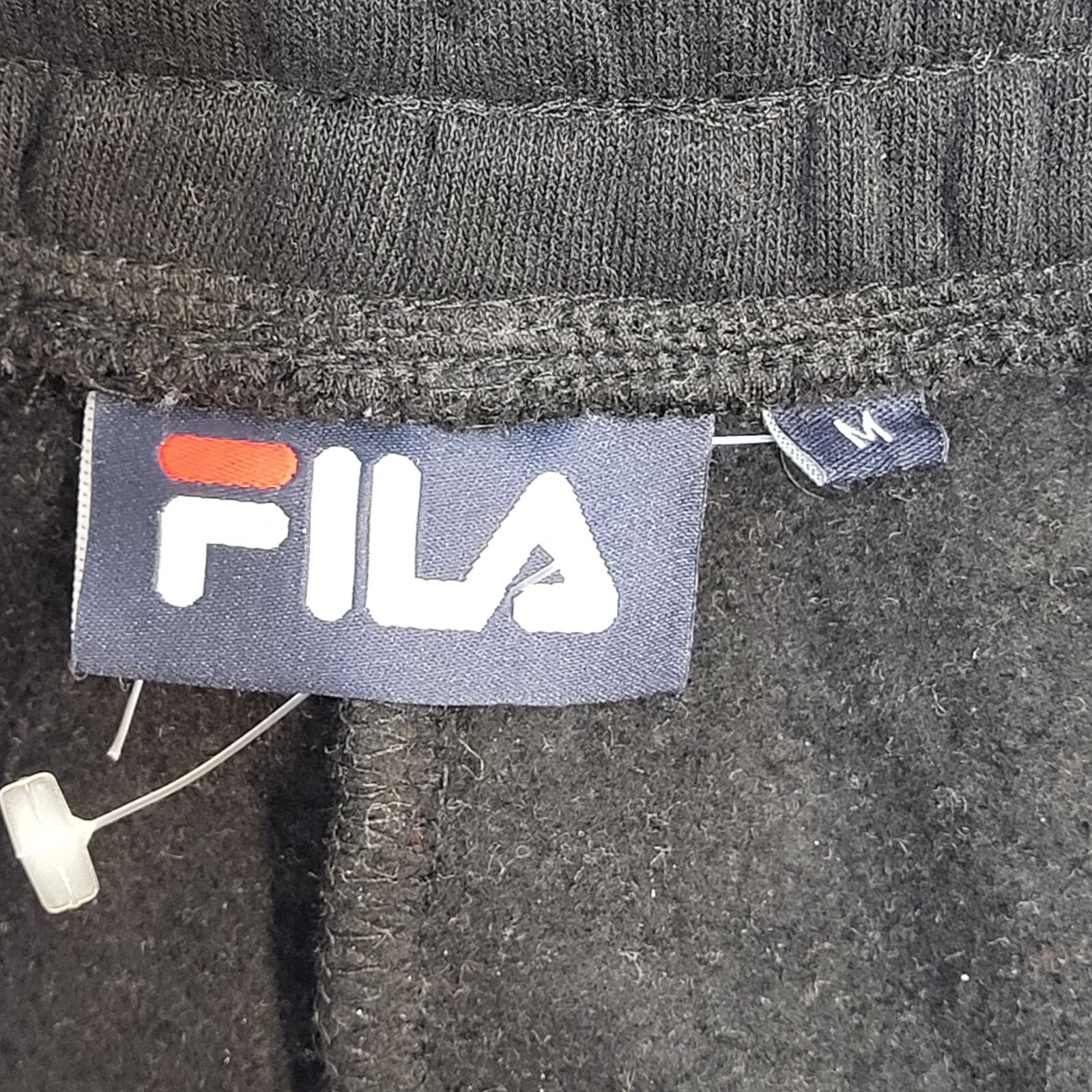 Pantaloni tuta sportiva Fila nero rosa skinny palestra UK donna M W28 L31 DD625