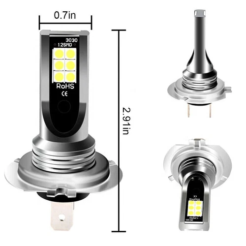 2X H4 Birne Hi/Low Beam Motorrad Auto Scheinwerfer Licht Halogen Weiß 6500K DHL - Bild 3 von 11