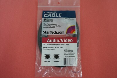 Computer  Cable 3ft / 0.91M Toslink SPDIF Audio / Video Optical Cable (OP15