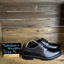 New 145 Men's Johnston Murphy Brown Stratford Plain Toe Derby Shoes Size 9 M