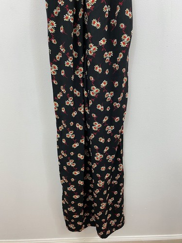 NUEVO Mono Francesca's Miami Negro Rojo Floral Talla XS 90 Sin Mangas Cuello Alto - Imagen 7 de 10