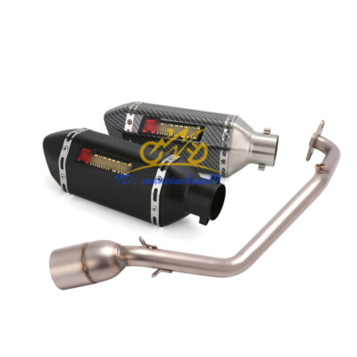 For Honda PCX 160 125 150 20-23 Exhaust Front Link Pipe Black Tips Whole System