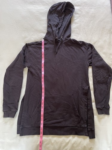 ASOS Hoodie with Side Split Detail - Black - US 2 UK 6 - Picture 2 of 5