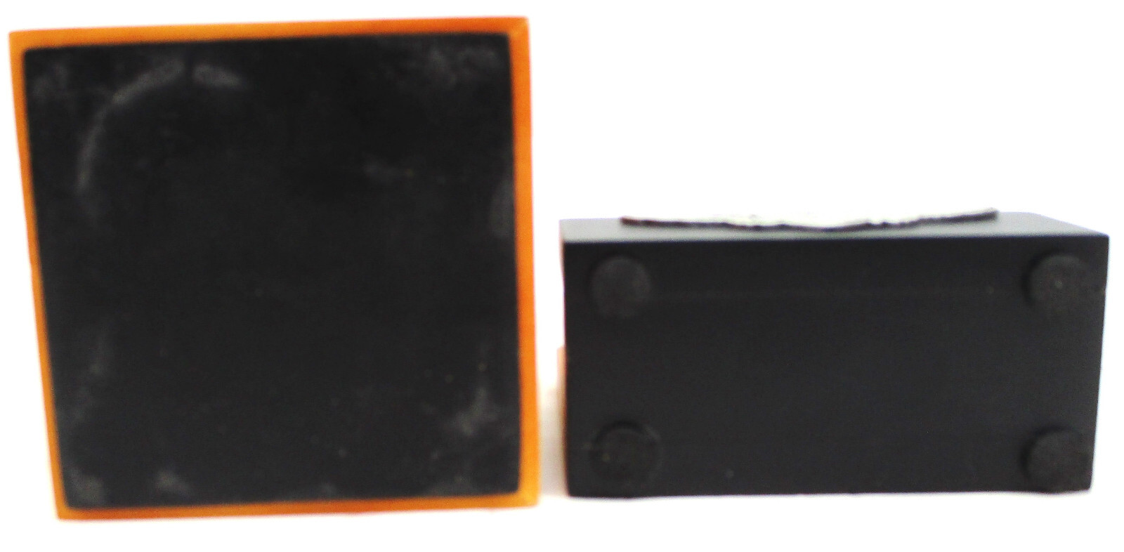 Harley Davidson Wood Desk Set Metal Logo 2000 Brown B… Gem